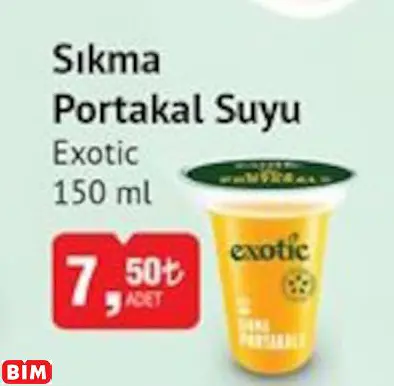 EXOTİC   SIKMA PORTAKAL SUYU